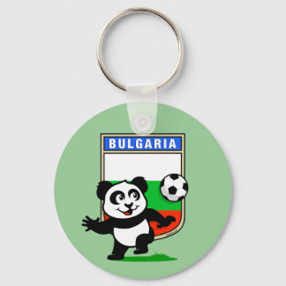 Bulgaria Soccer Panda Key Ring