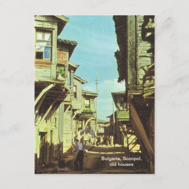 Bulgaria, Sozopol, old houses Postcard (Front)