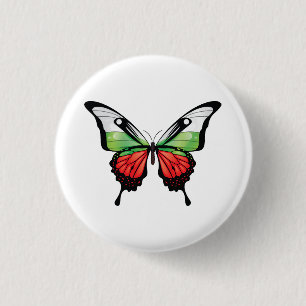 Bulgaria Swallowtail Butterfly Flag Sticker 3 Cm Round Badge