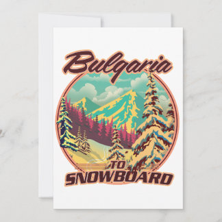 Bulgaria to Snowboard Invitation