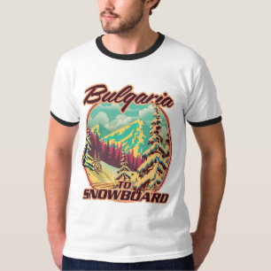 Bulgaria to Snowboard T-Shirt