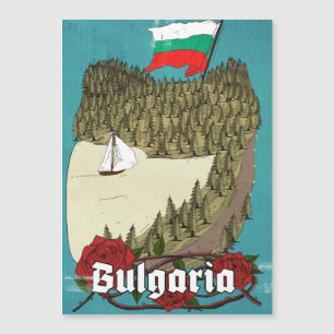 Bulgaria Vintage Travel Poster