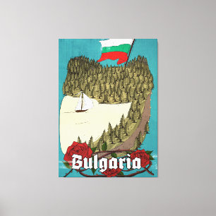 Bulgaria Vintage Travel Poster Canvas Print