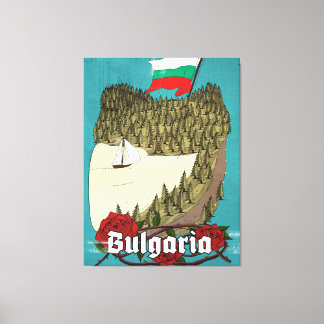 Bulgaria Vintage Travel Poster Canvas Print