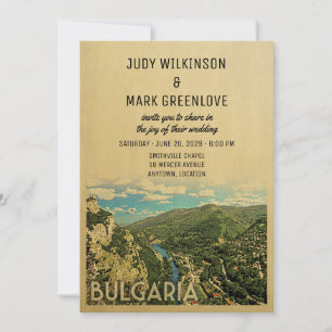 Bulgaria Wedding Invitation Bulgarian