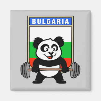 Bulgaria Weightlifting Panda Magnet