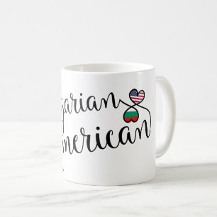 Bulgarian American Entwined Hearts Mug