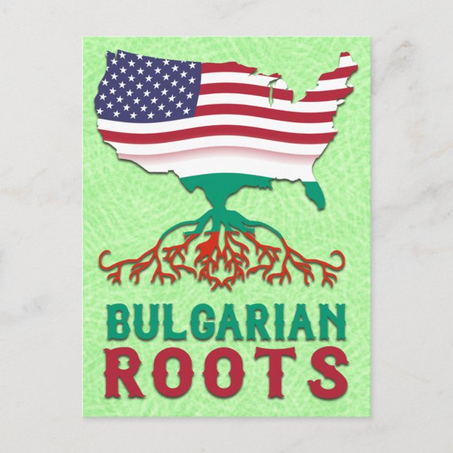 Bulgarian American Roots Postcard (Front)