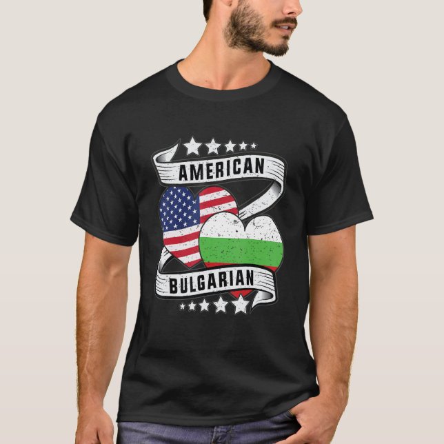 Bulgarian American shirt Half Bulgarian half Ameri (Front)
