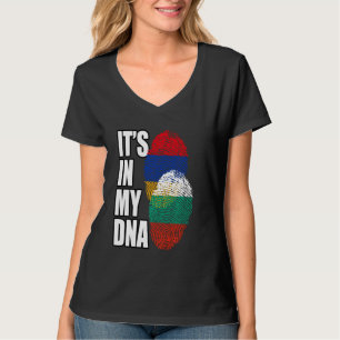 Bulgarian And Armenian Mix Dna Flag Heritage T-Shirt