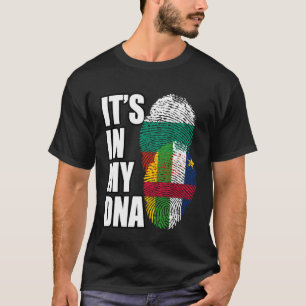 Bulgarian And Central African Mix DNA Flag Heritag T-Shirt