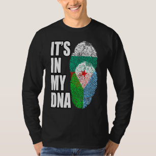 Bulgarian And Djiboutian Mix DNA Flag Heritage T-Shirt