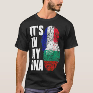 Bulgarian And French Mi DNA Flag Heritage  T-Shirt