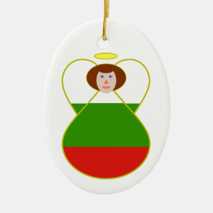 Bulgarian Angel Ceramic Tree Decoration