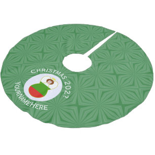 Bulgarian Angel Christmas Flag Personalised Brushed Polyester Tree Skirt