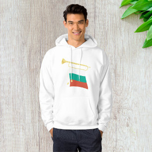 Bulgarian Flag And Bugle Hoodie
