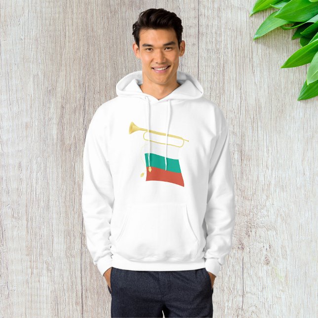 Bulgarian Flag And Bugle Hoodie (Creator Uploaded)