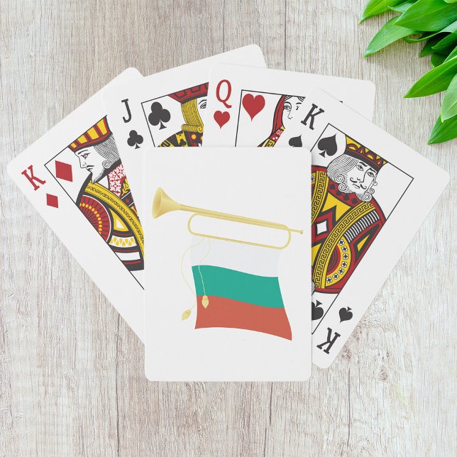 Bulgarian Flag And Bugle Playing Cards (Creator Uploaded)
