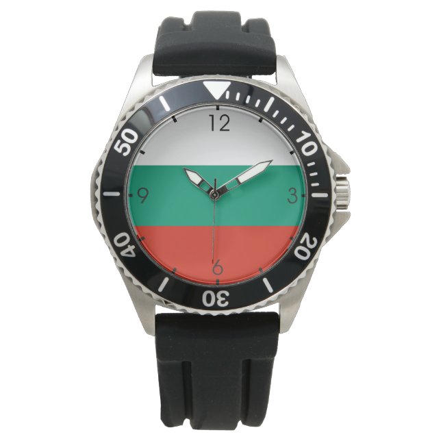 Bulgarian Flag (Bulgaria) Watch (Front)