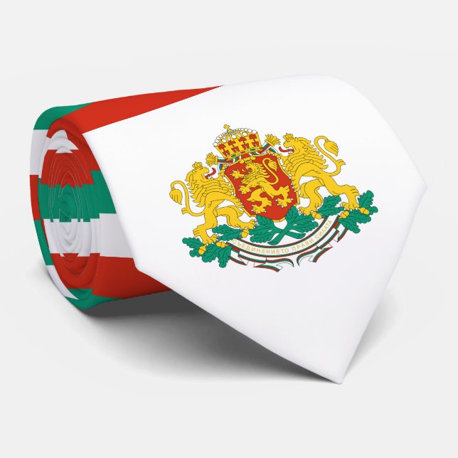 Bulgarian Flag & Coat of Arms, Flag of Bulgaria Tie (Rolled)