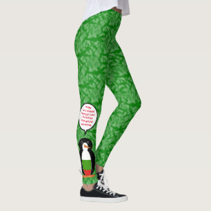 Bulgarian Flag Holiday Ms. Penguin Talking Leggings