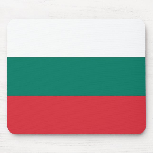 Bulgarian Flag Mouse Mat (Front)