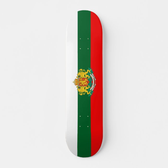 Bulgarian flag skateboard (Front)