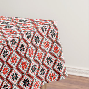 Bulgarian Flower Pattern Tablecloth