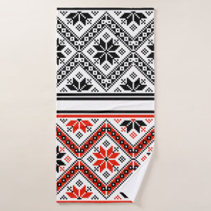 Bulgarian folk art folk art bath towel