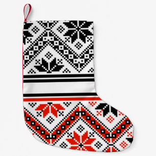 Bulgarian folk art folk art small christmas stocking