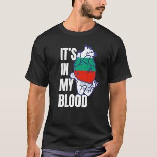 Bulgarian Heart Blood Veins Hand Flag Bulgaria T-Shirt
