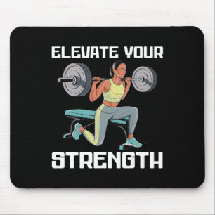 Bulgarian Squat Exercise Bodybuilding Fitness Work Mouse Mat