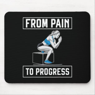 Bulgarian Squat Exercise Bodybuilding Fitness Work Mouse Mat