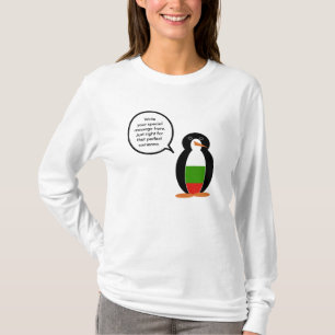 Bulgarian Talking Ms. Penguin Personalised  T-Shirt
