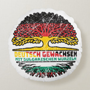 Bulgarisch Deutsch Deutschland Baum Round Cushion