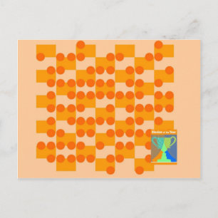 Bulge Out Contours Postcard