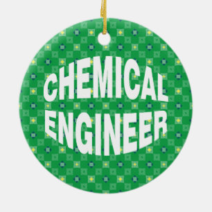 Bulging Chemical Engineer Ceramic Tree Decoration