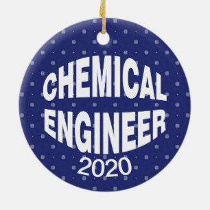 Bulging Chemical Engineer Ceramic Tree Decoration