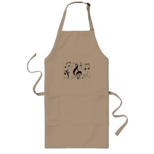 Bulging Music Notes Apron