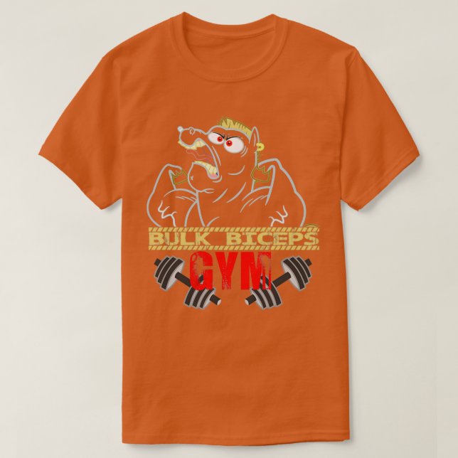 Bulk Biceps Gym T-Shirt (Design Front)