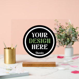Bulk Custom Logo Company Employee Appreciation Acrylic Sign
