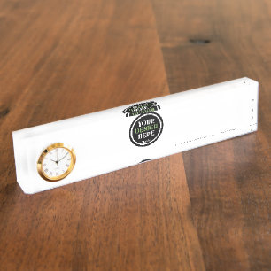 Bulk Custom Logo Company Employee Appreciation Nameplate