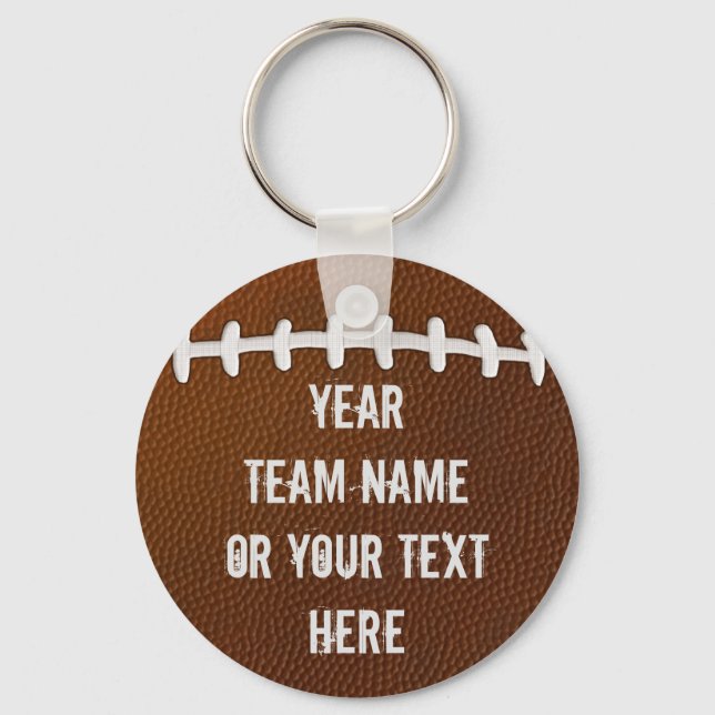 Bulk Football Keychains PERSONALIZED for Your Team (Front)
