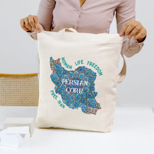 Bulk Gifts for Coworkers Woman Life Freedom Green Tote Bag