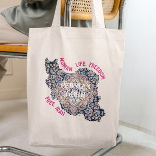 Bulk Gifts for Coworkers Woman Life Freedom Rug Tote Bag