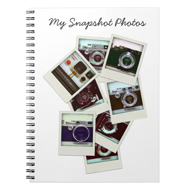 Bulk Images of Vintage Cameras Notebook (Front)