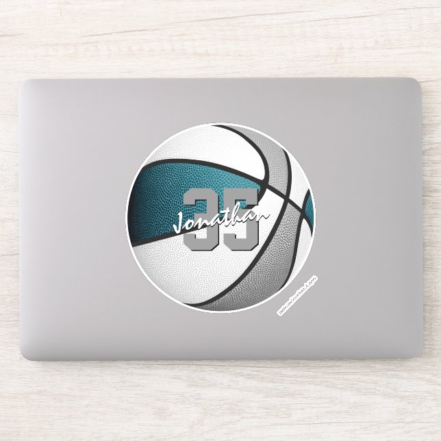 bulk order or buy single teal grey team basketball (Computer)