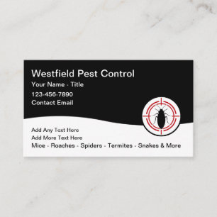 Bulk Pest Control Business Card Template