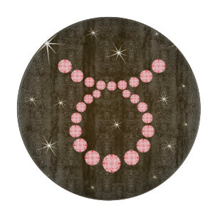 Bull 21 April to 20 May Glasbread Cutting Board