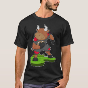 Bull American Football Sports T-Shirt